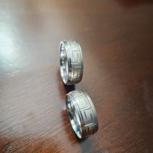 Pure 925 Sterling Silver matching wedding bands